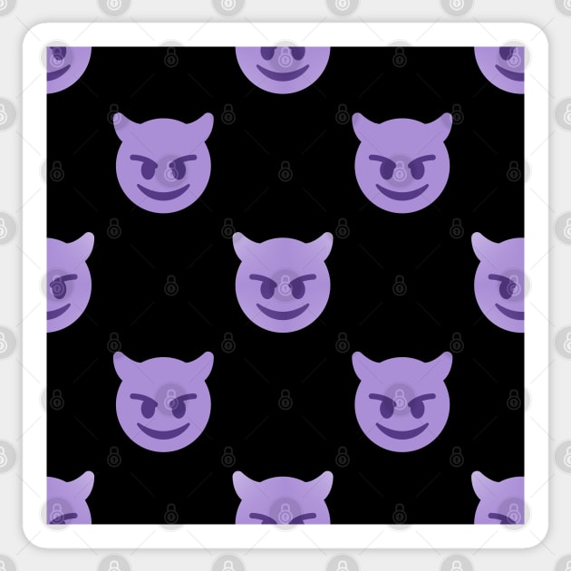 purple devil emoji Sticker by gossiprag